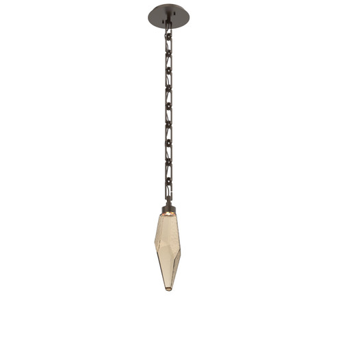 Rock Crystal LED Pendant in Flat Bronze (404|LNB0050-15-FB-CB-CH3-L1)