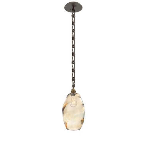 Ellisse One Light Pendant in Flat Bronze (404|LNB0035-01-FB-OA-CH3-E2)