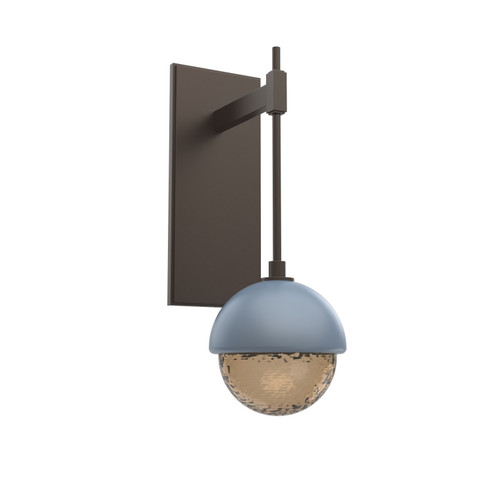 Cabochon Wall Sconce in Flat Bronze (404|IDB0093-01-FB-B-L1-BU)