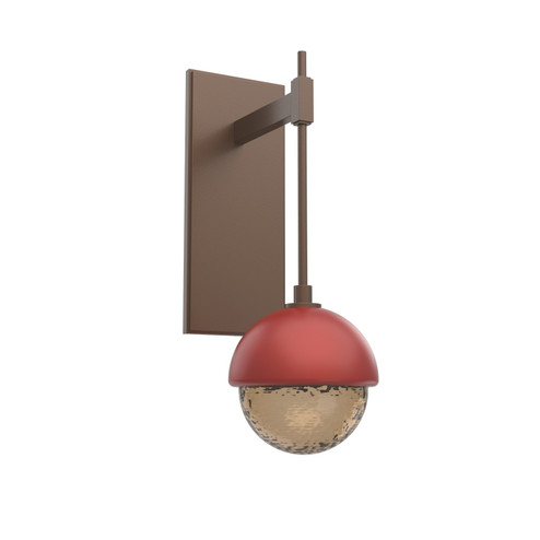 Cabochon Wall Sconce in Burnished Bronze (404|IDB0093-01-BB-B-L3-RE)