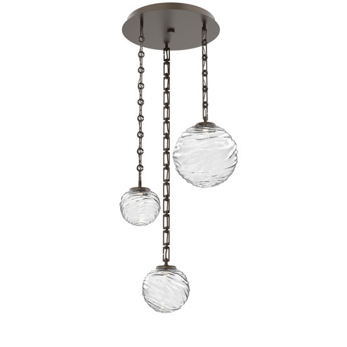 Gaia LED Pendant in Flat Bronze (404|CNB0092-03-FB-C-CH3-L1)
