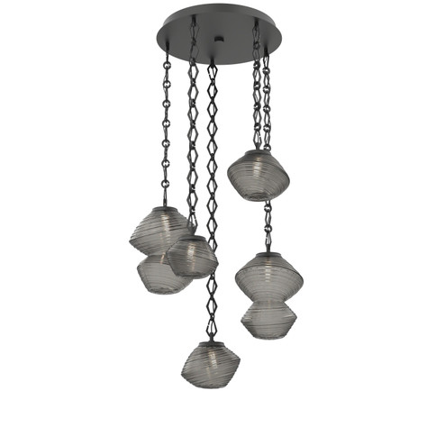 Mesa LED Pendant in Matte Black (404|CNB0089-05-MB-S-CH1-L1)