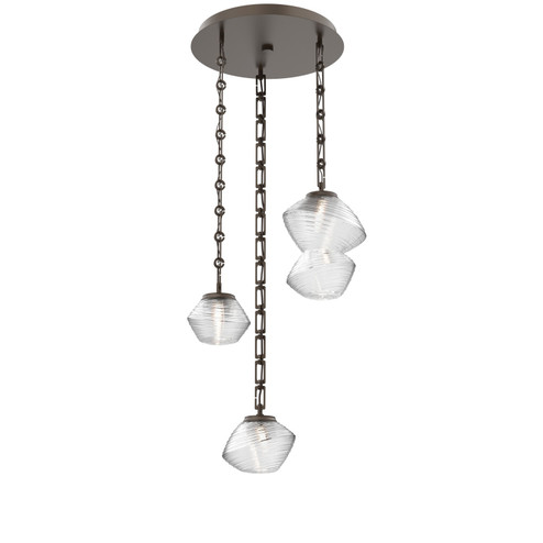 Mesa LED Pendant in Flat Bronze (404|CNB0089-03-FB-C-CH3-L3)