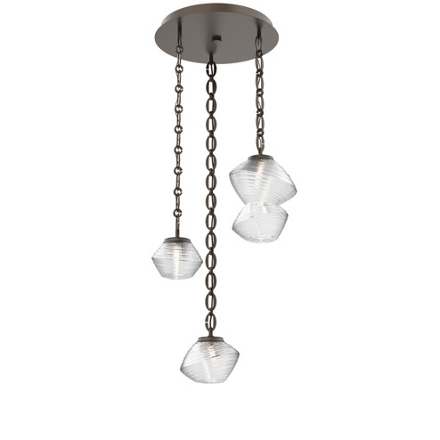 Mesa LED Pendant in Flat Bronze (404|CNB0089-03-FB-C-CH2-L3)