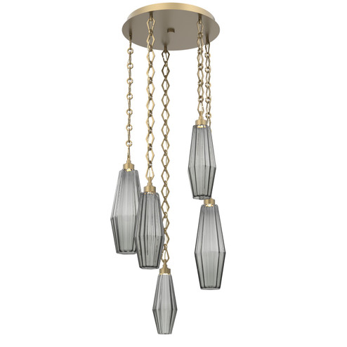 Aalto LED Pendant in Gilded Brass (404|CNB0049-05-GB-RS-CH1-L3) Aalto LED Pendant in Gilded Brass (404|CNB0049-05-GB-RS-CH1-L3)
