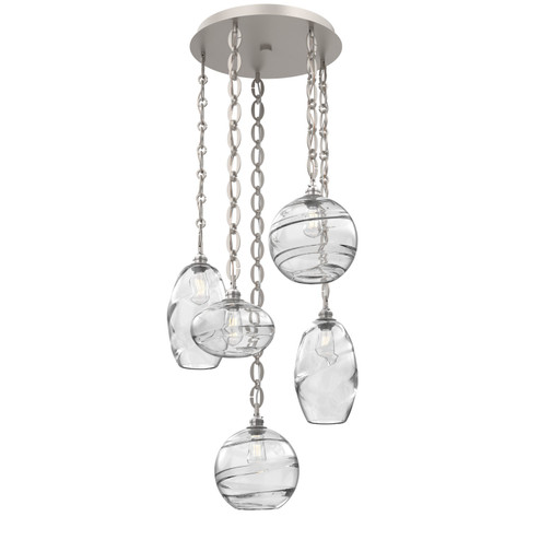 Misto Five Light Pendant in Beige Silver (404|CNB0048-05-BS-OC-CH2-E2)