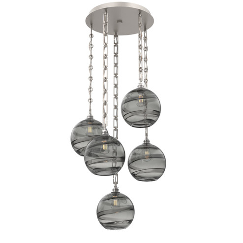 Terra Five Light Pendant in Beige Silver (404|CNB0047-05-BS-OS-CH3-E2)