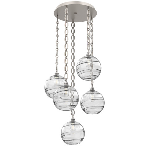 Terra Five Light Pendant in Beige Silver (404|CNB0047-05-BS-OC-CH2-E2)