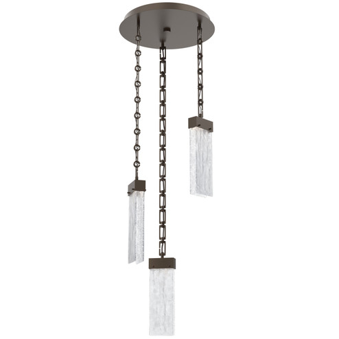 Parallel LED Pendant in Flat Bronze (404|CNB0042-03-FB-CG-CH3-L1)