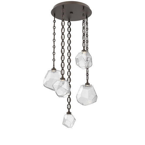 Gem LED Pendant in Flat Bronze (404|CNB0039-05-FB-C-CH2-L3)