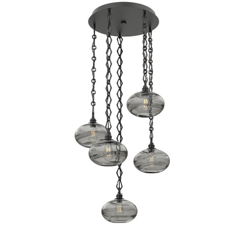 Coppa Five Light Pendant in Matte Black (404|CNB0036-05-MB-OS-CH1-E2)