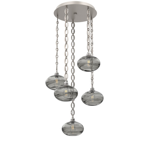 Coppa Five Light Pendant in Beige Silver (404|CNB0036-05-BS-OS-CH2-E2)