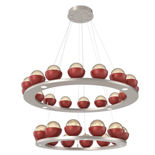 Cabochon LED Chandelier in Beige Silver (404|CHB0093-2B-BS-A-CA1-L3-RE)
