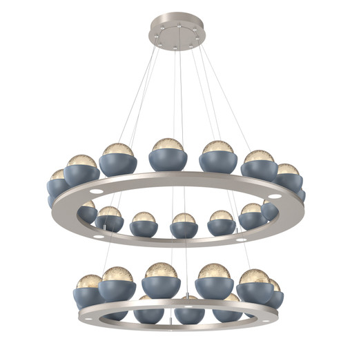 Cabochon LED Chandelier in Beige Silver (404|CHB0093-2B-BS-A-CA1-L1-BU)