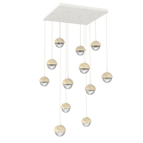 Cabochon LED Pendant in Salt White (404|CHB0093-12-WI-C-C01-L3-TR)