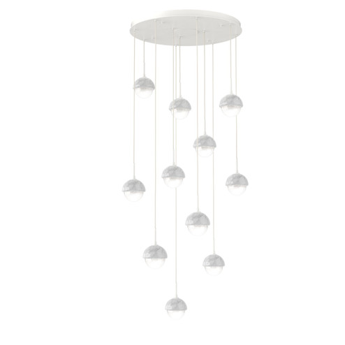 Cabochon LED Pendant in Classic Silver (404|CHB0093-11-CS-WL-C01-L1-BS)