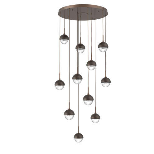 Cabochon LED Pendant in Burnished Bronze (404|CHB0093-11-BB-C-C01-L3-FB)