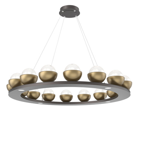 Cabochon LED Chandelier in Graphite (404|CHB0093-0D-GP-WL-CA1-L3-GB)
