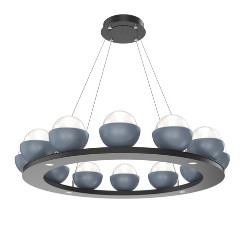 Cabochon LED Chandelier in Matte Black (404|CHB0093-0C-MB-WL-CA1-L3-BU)