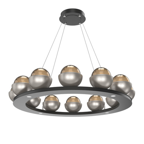 Cabochon LED Chandelier in Matte Black (404|CHB0093-0C-MB-B-CA1-L1-BS)