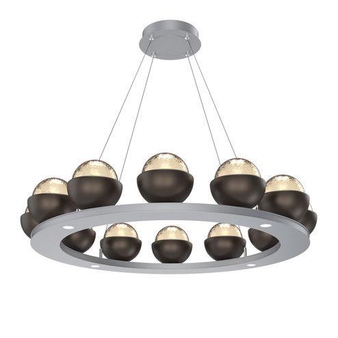 Cabochon LED Chandelier in Classic Silver (404|CHB0093-0C-CS-A-CA1-L1-FB)