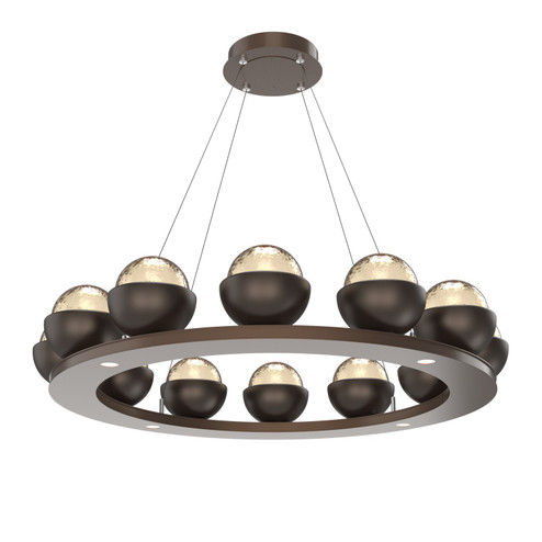 Cabochon LED Chandelier in Burnished Bronze (404|CHB0093-0C-BB-A-CA1-L3-FB)