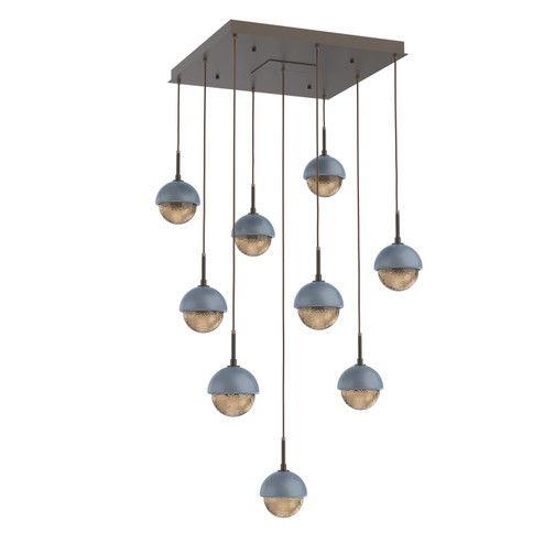 Cabochon LED Pendant in Flat Bronze (404|CHB0093-09-FB-B-C01-L1-BU)