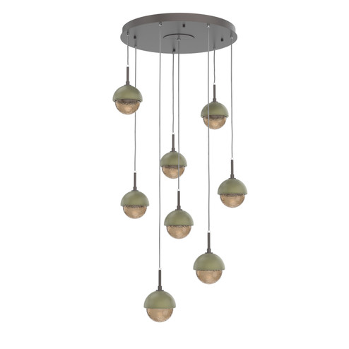 Cabochon LED Pendant in Graphite (404|CHB0093-08-GP-B-C01-L3-GE)
