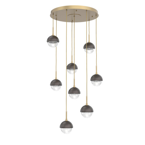 Cabochon LED Pendant in Gilded Brass (404|CHB0093-08-GB-C-C01-L3-GP)