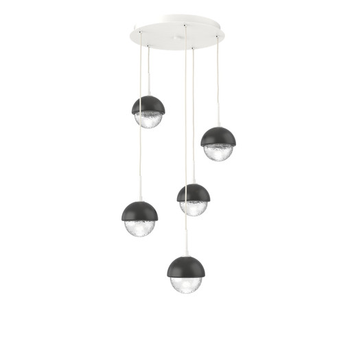 Cabochon LED Pendant in Salt White (404|CHB0093-05-WI-C-C01-L1-MB)
