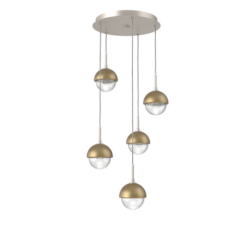 Cabochon LED Pendant in Beige Silver (404|CHB0093-05-BS-C-C01-L1-GB)