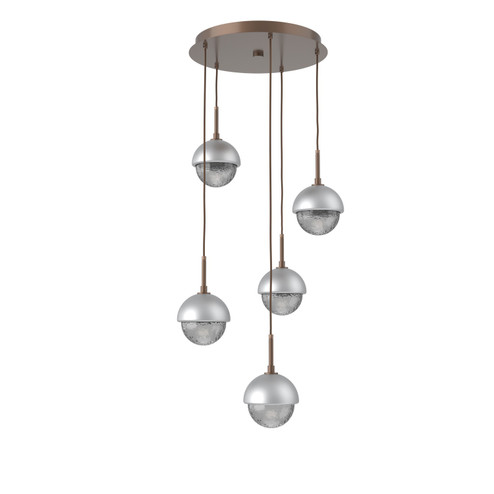 Cabochon LED Pendant in Burnished Bronze (404|CHB0093-05-BB-S-C01-L3-CS)