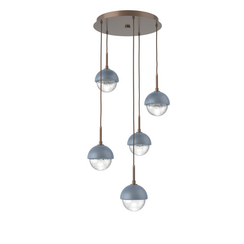 Cabochon LED Pendant in Burnished Bronze (404|CHB0093-05-BB-C-C01-L3-BU)