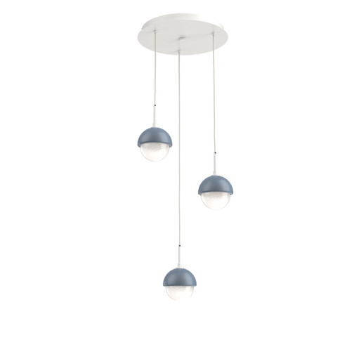 Cabochon LED Pendant in Salt White (404|CHB0093-03-WI-WL-C01-L3-BU)