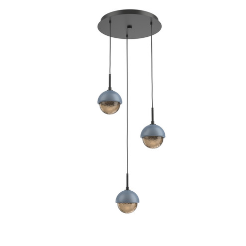 Cabochon LED Pendant in Matte Black (404|CHB0093-03-MB-B-C01-L1-BU)