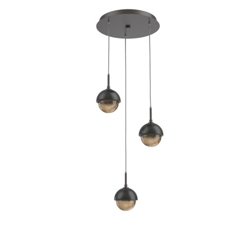 Cabochon LED Pendant in Graphite (404|CHB0093-03-GP-B-C01-L3-MB)