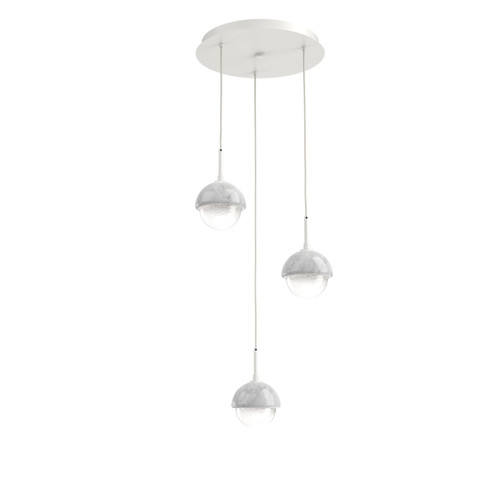 Cabochon LED Pendant in Flat Bronze (404|CHB0093-03-FB-WL-C01-L1-BU)