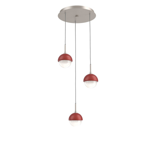 Cabochon LED Pendant in Beige Silver (404|CHB0093-03-BS-WL-C01-L3-RE)