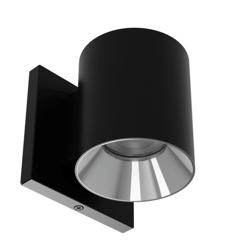 Zoron LED Wall Mount in Black/Chrome (34|W4R-FCS-BKCH)