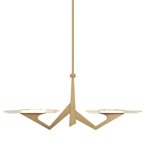 Down the Wrong Path LED Linear in Brass Kisser (137|530N02LBK)