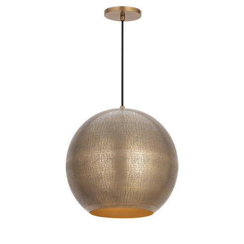 Aurelia One Light Pendant in Weathered Brass (16|29132WBR)