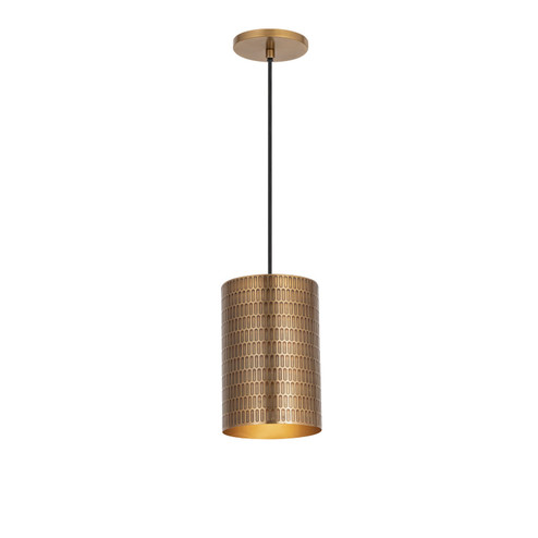 Shaka One Light Mini Pendant in Weathered Brass (16|29121WBR)