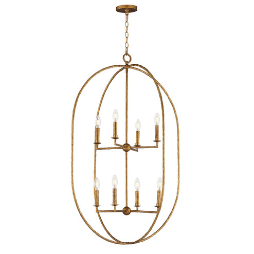 Martel Eight Light Pendant in Etruscan Gold (16|21849EG)