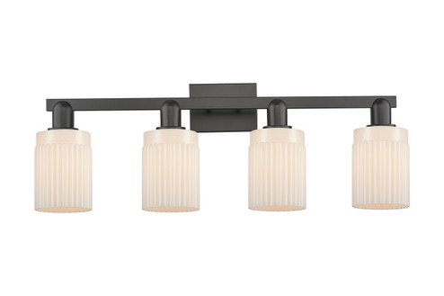 Arcadia Four Light Bath Vanity in Matte Black (405|716-4W-BK-G341)