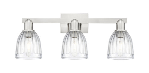 Arcadia Three Light Bath Vanity in Brushed Satin Nickel (405|716-3W-SN-G442)