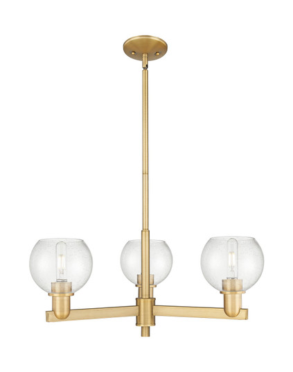 Arcadia Three Light Pendant in Brushed Brass (405|716-3CR-BB-G124-6)