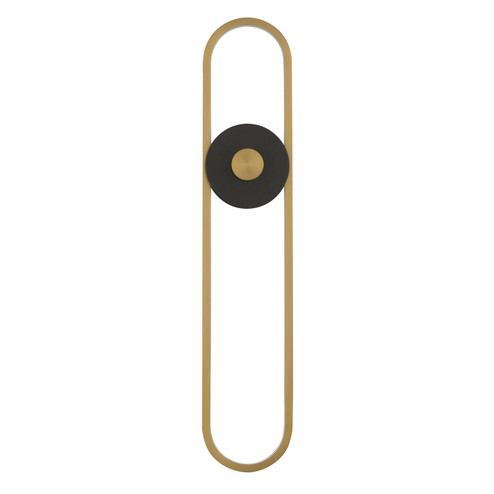 Gravity LED Outdoor Wall Sconce in Black / Gold (86|E42108-BKGLD)