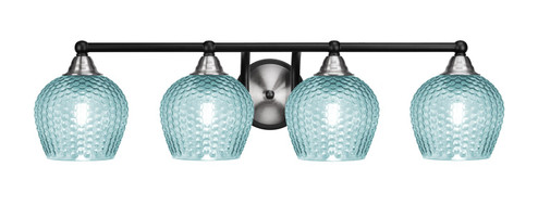 Paramount Four Light Bath Bar in Matte Black & Brushed Nickel (200|3424-MBBN-4605)