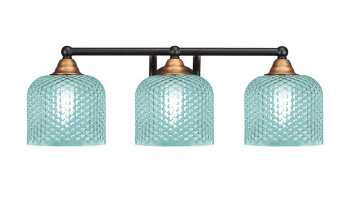 Paramount Three Light Bath Bar in Matte Black & Brass (200|3423-MBBR-4615)