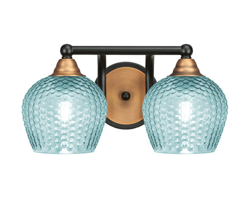Paramount Two Light Bath Bar in Matte Black & Brass (200|3422-MBBR-4605)